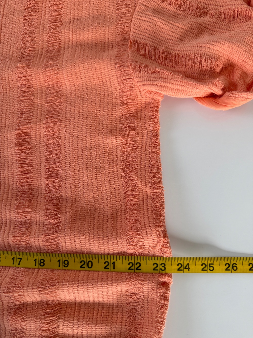 Free People Calypso distressed tee. Peach/Coral NWT Small - Picture 9 of 13